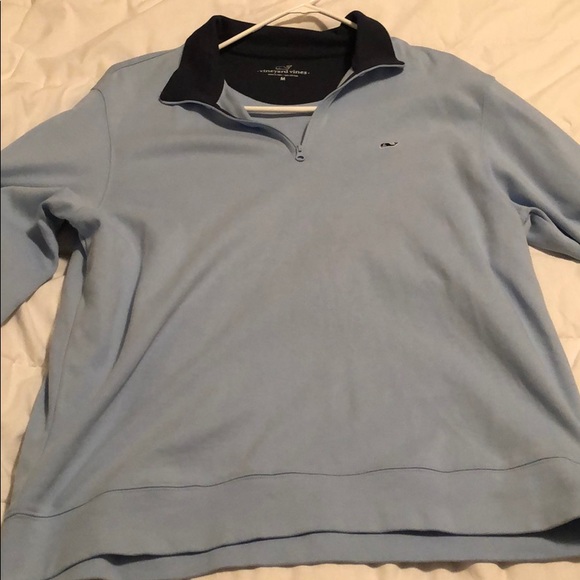Vineyard Vines baby blue quarter zip - Picture 2 of 3